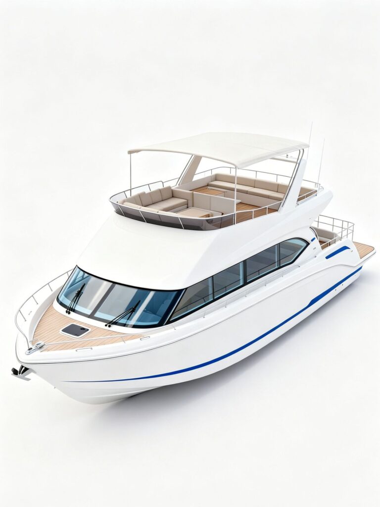 Magnesium-Aluminum Alloy Fiberglass Hull Leisure Yacht Sightseeing Fishing Boat Offshore Fishing Craft Customizable Outboard