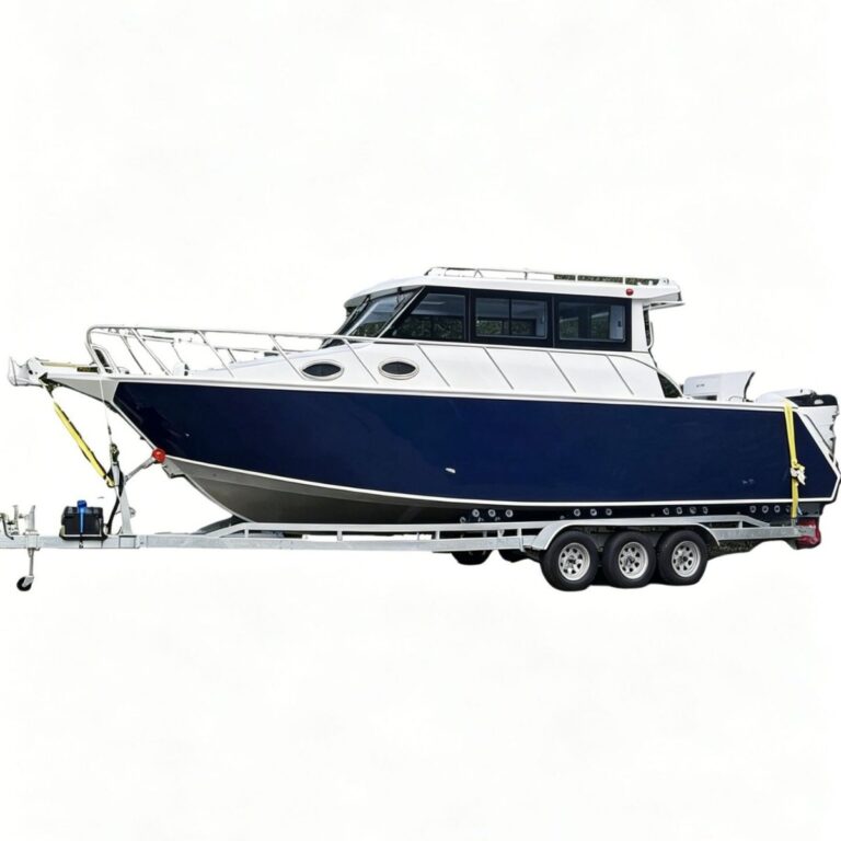 New Fishing Boat 9 Meters Profisher Simple Elegant Lines Smooth Sea Fishing Boat OG-Y233 Fiberglass Reinforced Plastic