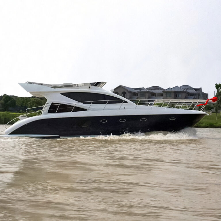 48-foot Three-deck Yacht Bedrooms Multi-purpose Design Fiberglass Reinforced Plastic Offshore Fishing Vessel Outboard China